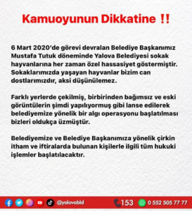 Asılsız Paylaşımlara Suç Duyurusu Yapılacak !