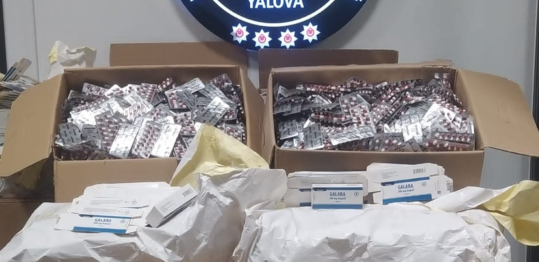 YALOVA’DA 335 BİN 300 UYUŞTURUCU HAP ELE GEÇTİ