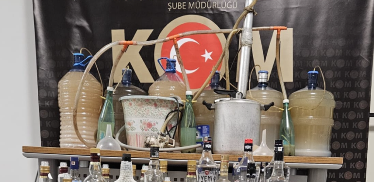 Yalova’da Kaçak Alkol Üretimine Gözaltı