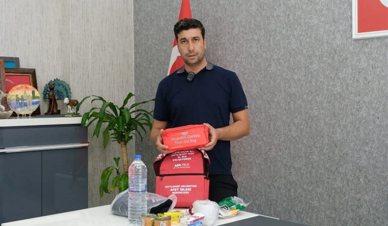 Tüm Birimlere Afet Çantası Dağıtıldı