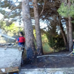 Elmalık Köyü Mezarlığında Çıkan Yangın Korku Yarattı