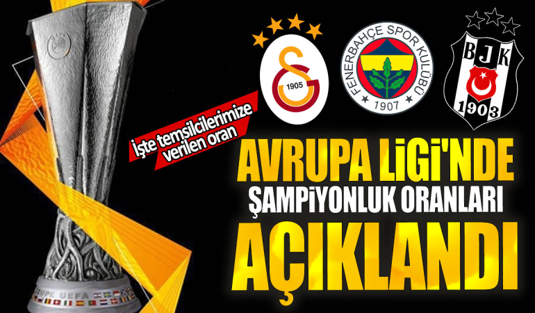 Avrupa Ligi Şampiyonluk Oranları Belli Oldu