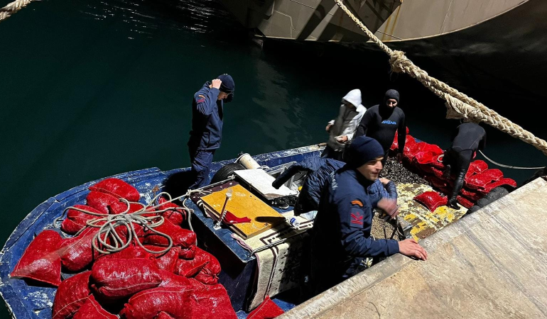 Yalova’da 20 Ton Kaçak Midye Ele Geçirildi
