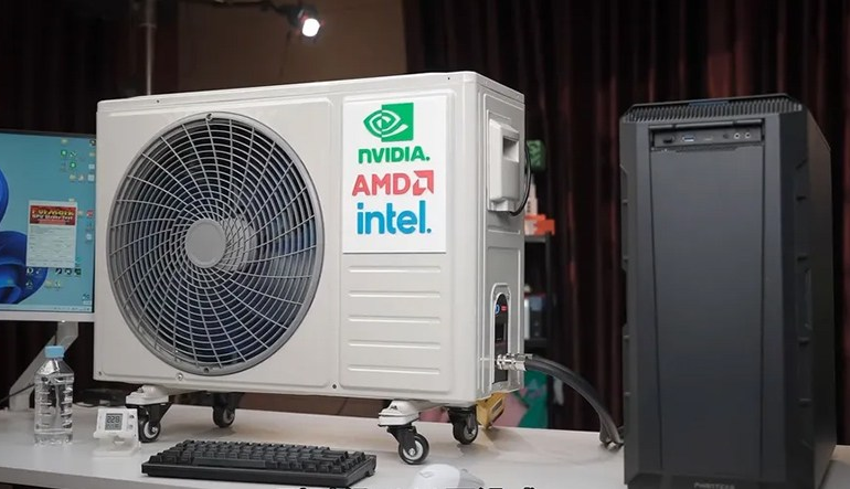 Çinli ESC, Masaüstü Bilgisayarını Klima ile Soğuttu!