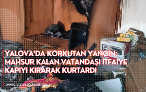 Mahsur Kalan Vatandaşı İtfaiye Kapıyı Kırarak Kurtardı