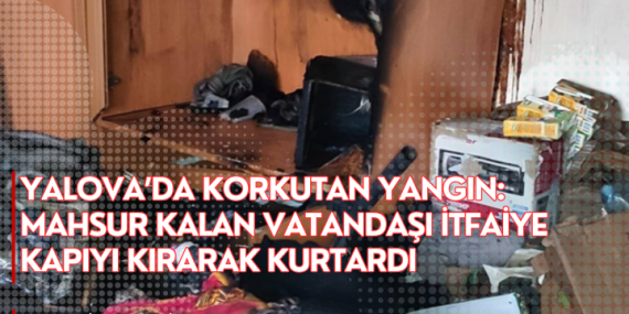 Mahsur Kalan Vatandaşı İtfaiye Kapıyı Kırarak Kurtardı