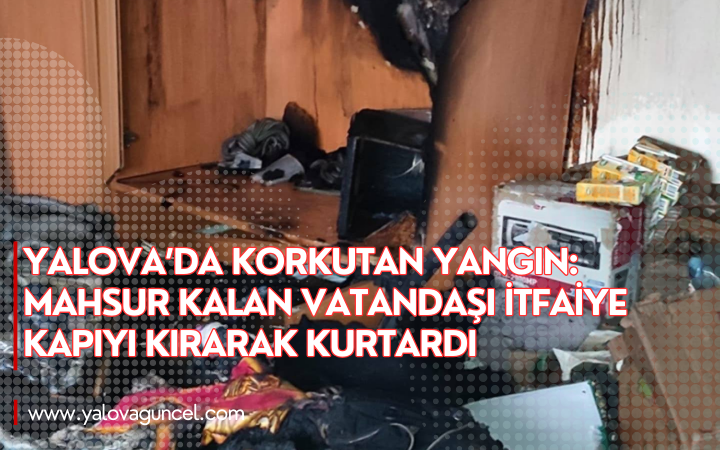 Mahsur Kalan Vatandaşı İtfaiye Kapıyı Kırarak Kurtardı