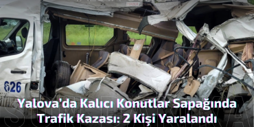 Yalova’da Konutlar Sapağında Trafik Kazası: 2 Kişi Yaralandı