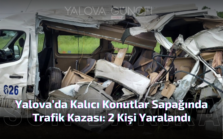 Yalova’da Konutlar Sapağında Trafik Kazası: 2 Kişi Yaralandı