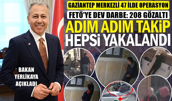 Yalova Dahil 47 İlde FETÖ Operasyonu: 208 Şüpheli Gözaltında