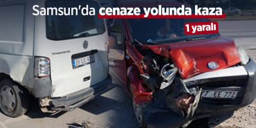 Yalova’dan Ardahan’a Giden Cenaze Aracı Samsun’da Kaza Yaptı: 1 Yaralı