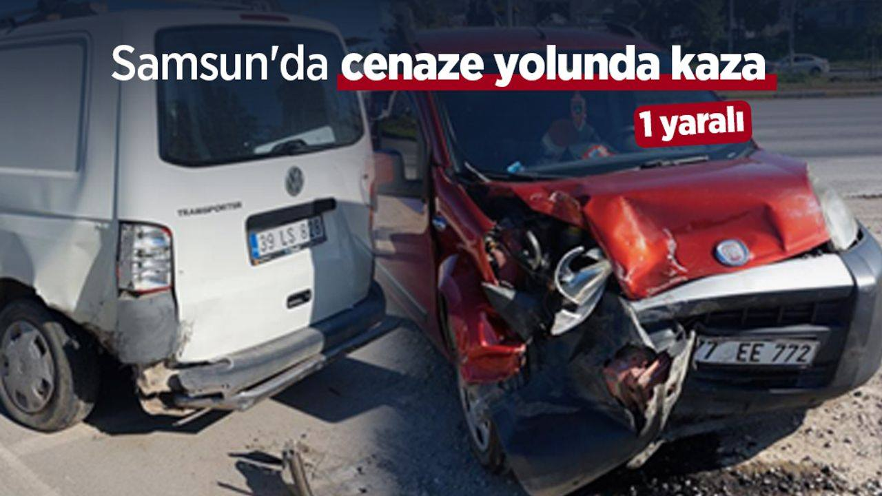 Yalova’dan Ardahan’a Giden Cenaze Aracı Samsun’da Kaza Yaptı: 1 Yaralı