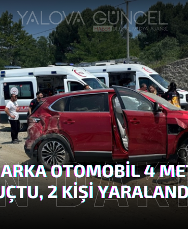 TOGG 4 Metreden Yola Uçtu 2 Kişi Yaralandı
