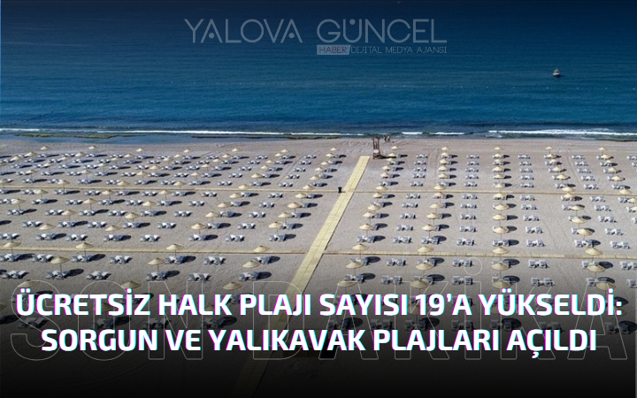 Ücretsiz Halk Plajı Sayısı 19’a Yükseldi