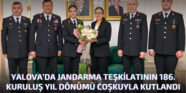 Yalova’da Jandarma Teşkilatının 186. Yaşında