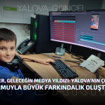 12 YAŞINDAKİ SARP TEBER, GELECEĞİN MEDYA YILDIZI