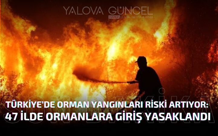 Türkiye’de Orman Yangınları Riski Artıyor