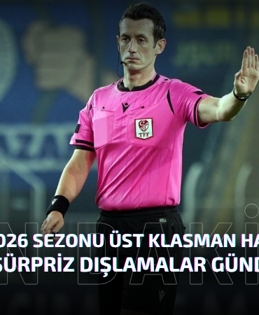 TFF, 2025-2026 Sezonu Üst Klasman Hakemlerini Açıkladı
