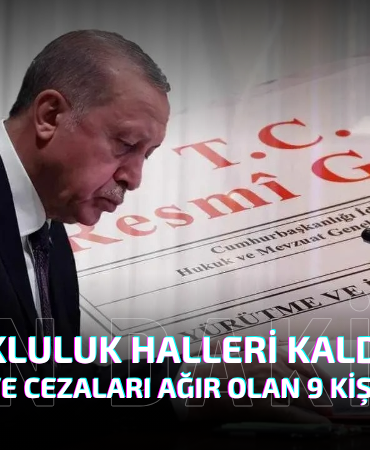 Erdoğan'ın İmzası İle Tutukluluk Halleri Kaldırıldı: 9 Kişi Serbest