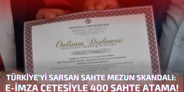 Türkiye’yi Sarsan Sahte Mezuniyet Skandalı 400 Kişi Deşifre Edildi!