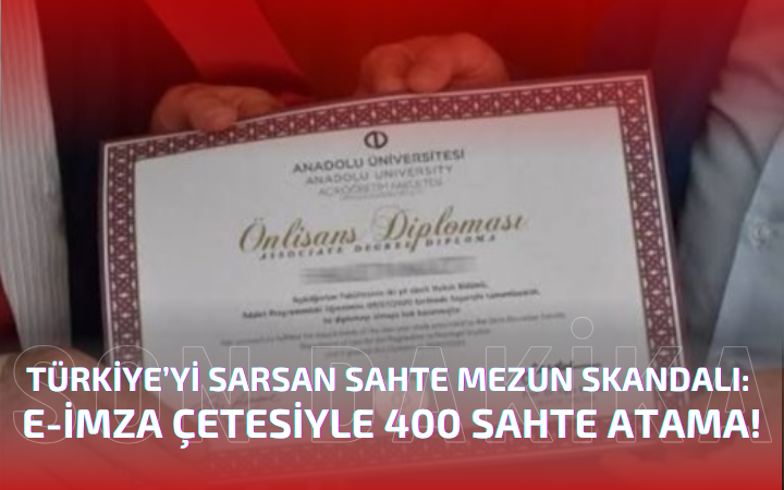 Türkiye’yi Sarsan Sahte Mezuniyet Skandalı 400 Kişi Deşifre Edildi!