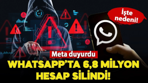 WhatsApp'da 6.8 Milyon Dolandırıcı Hesap Kalıcı Olarak Silindi!