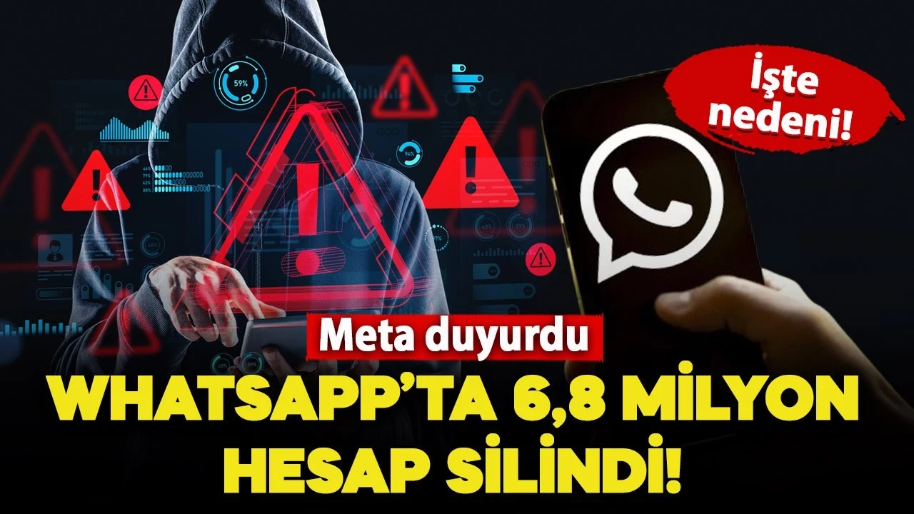 WhatsApp'da 6.8 Milyon Dolandırıcı Hesap Kalıcı Olarak Silindi!