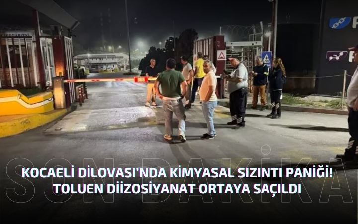 Kocaeli Dilovası’nda Kimyasal Sızıntı Paniği!