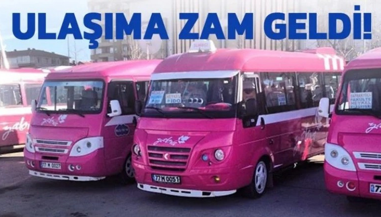 Yalova’da Minibüs Ücretlerine Zam: İşte Yeni Tarifeler