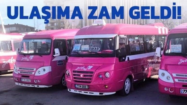 Yalova’da Minibüs Ücretlerine Zam: İşte Yeni Tarifeler