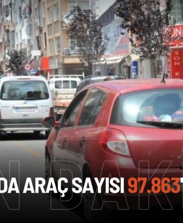 Yalova’da Trafiğe Kayıtlı Araç Sayısı 97 Bini Geçti!