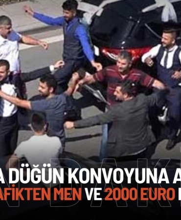 Belçika’da Düğün Konvoyuna Ağır Ceza: 18 Türk’e Trafikten Men ve 2000 Euro Para Cezası
