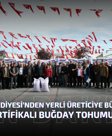 Yalova Belediyesi’nden Yerli Üreticiye Büyük Destek: 14 Ton Sertifikalı Buğday Tohumu Dağıtıldı