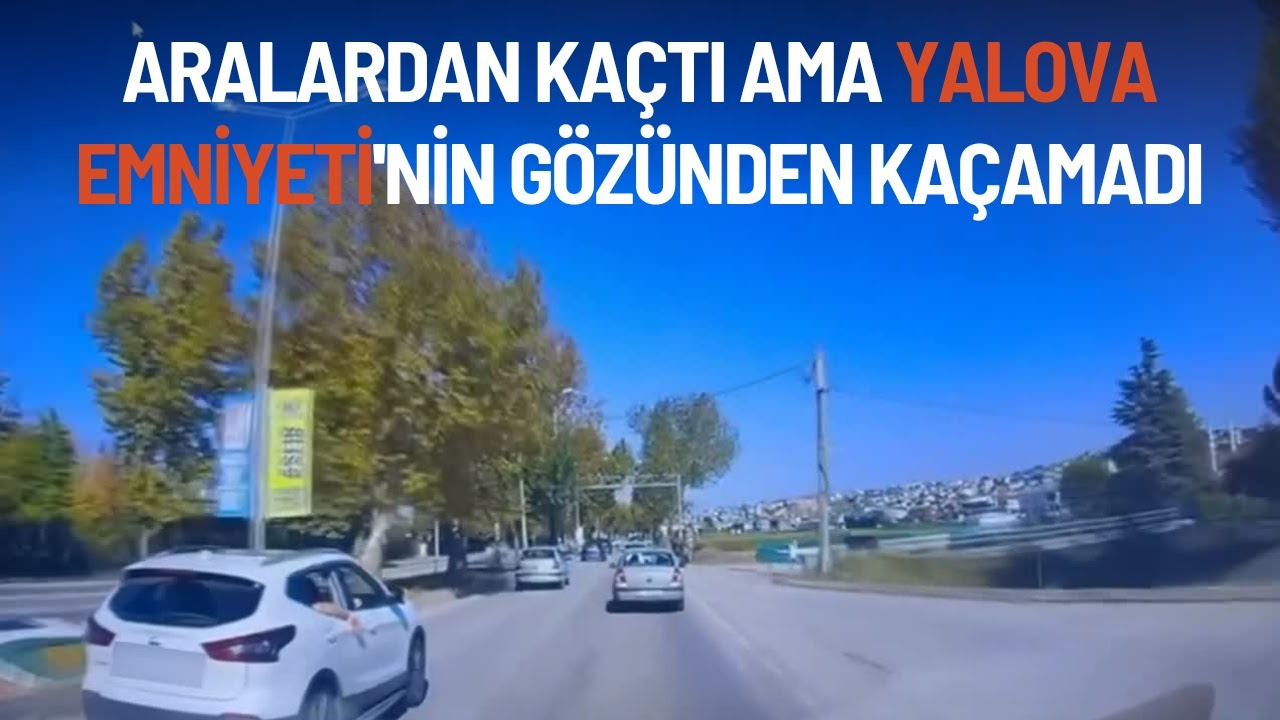Yalova’da Trafiği Tehlikeye Atan Sürücü MOBESE’den Kaçamadı