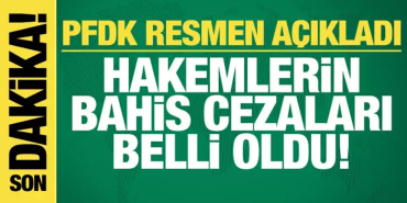 Bahis Oynayan Hakemlerin Cezaları Belli Oldu