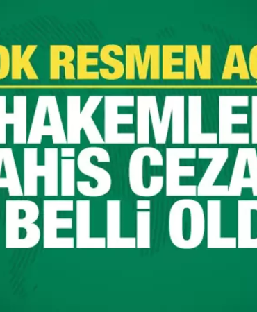 Bahis Oynayan Hakemlerin Cezaları Belli Oldu