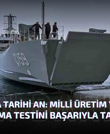 YALOVA’DA TARİHİ AN: MİLLİ ÜRETİM YLCT Ç-159 İLK ÇIKARMA TESTİNİ BAŞARIYLA TAMAMLADI