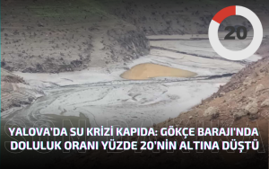 GÖKÇE BARAJI'NDA DOLULUK ORANI YÜZDE 20’NİN ALTINA DÜŞTÜ