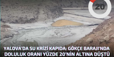 GÖKÇE BARAJI'NDA DOLULUK ORANI YÜZDE 20’NİN ALTINA DÜŞTÜ