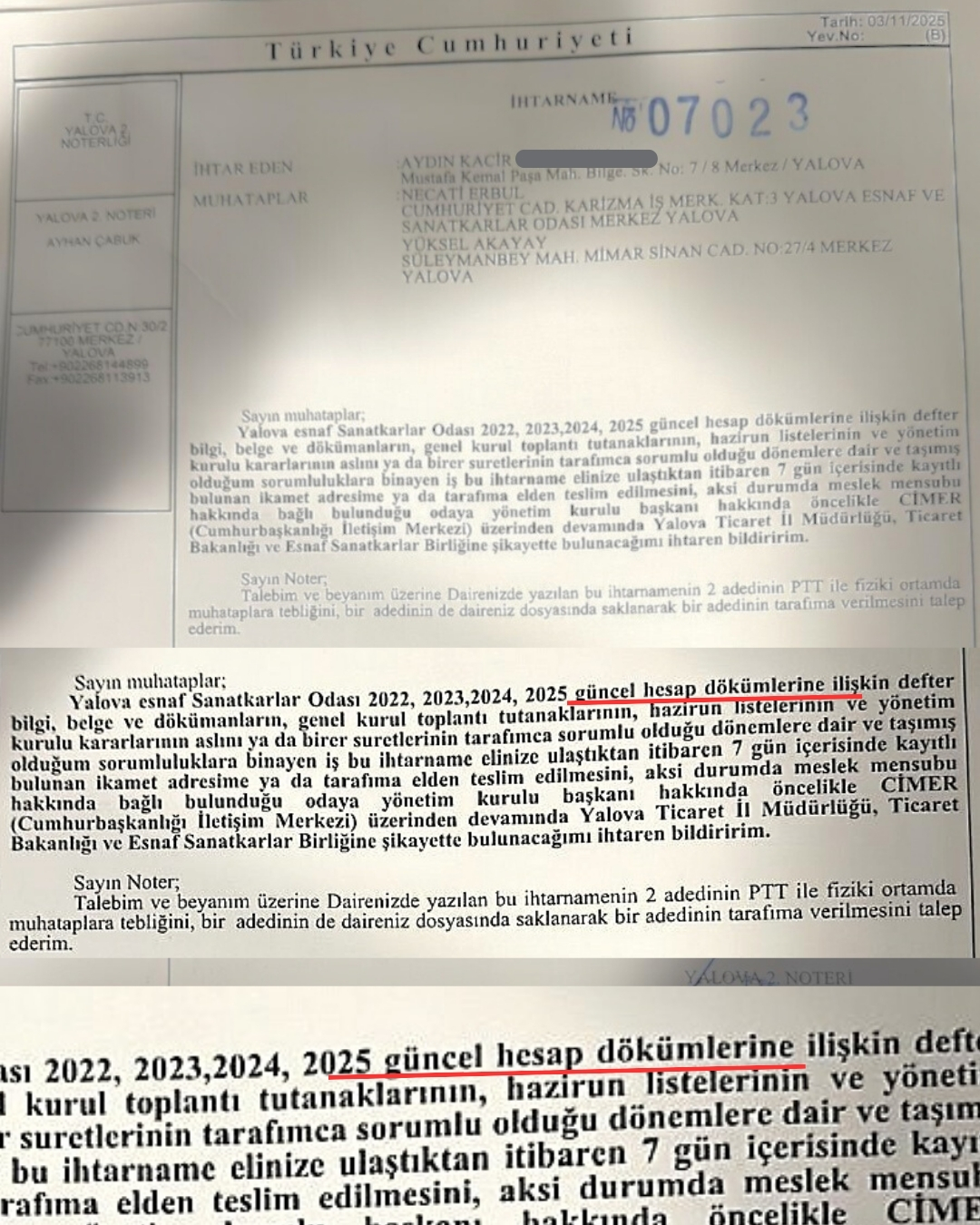 YESO’DA BELGE KRİZİ GİDEREK DERİNLEŞİYOR!