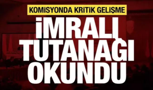 KOMİSYONDA İMRALI TUTANAĞININ ÖZETİ AÇIKLANDI