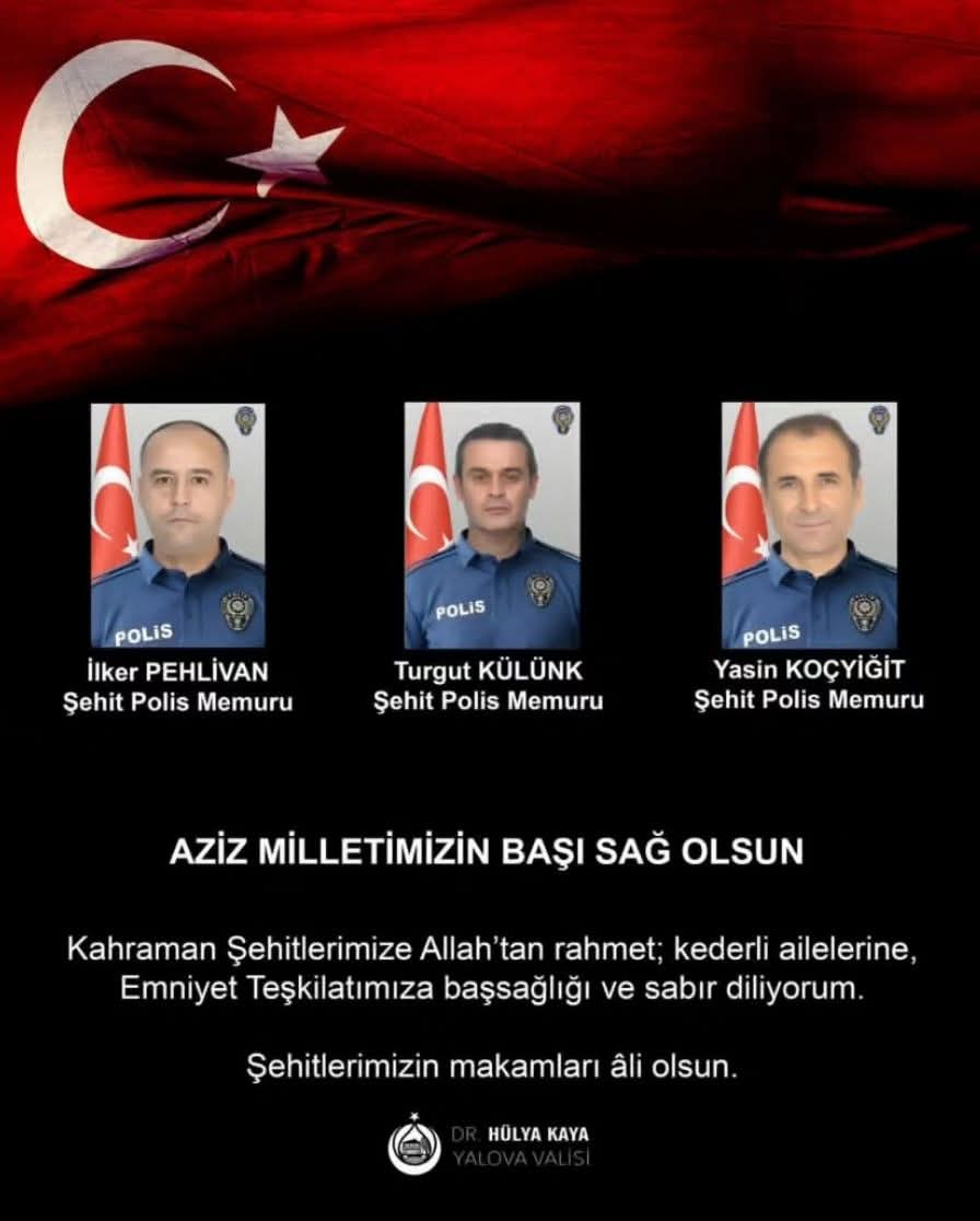 ŞEHİT POLİSLERİN CENAZE PROGRAMI BELLİ OLDU