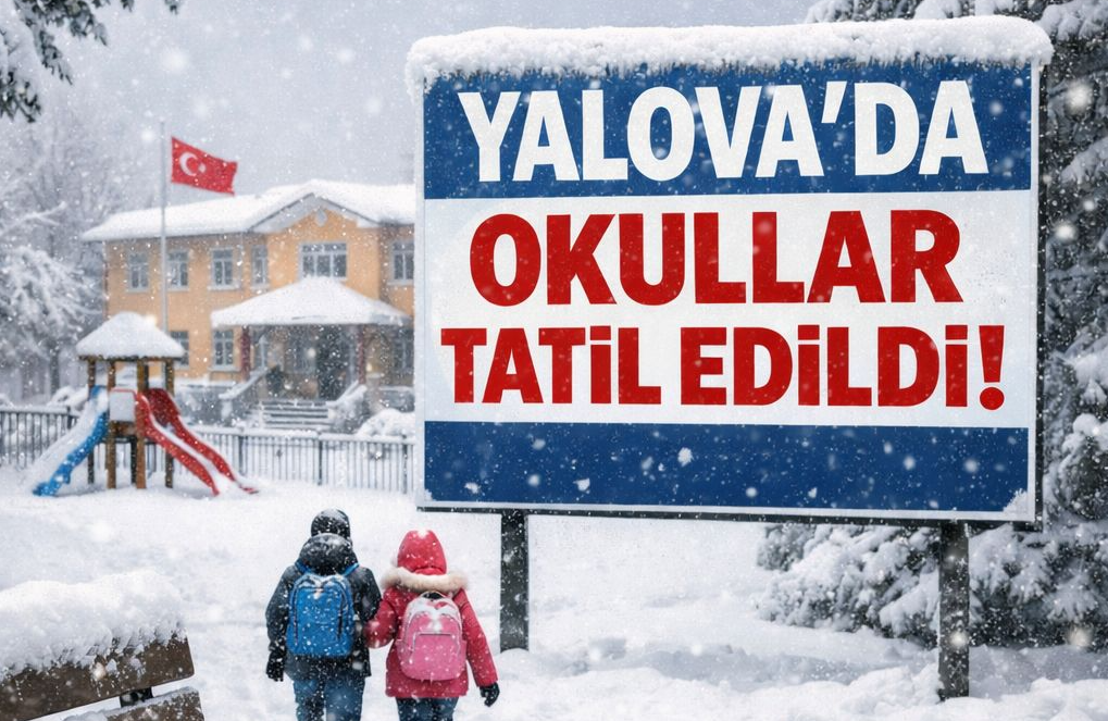 Olumsuz Hava Koşulları Nedeniyle Okullar Tatil Edildi