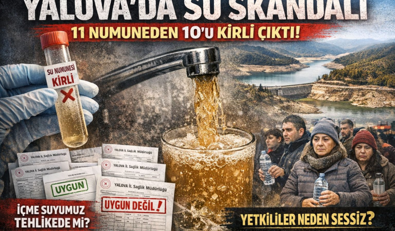 YALOVA’DA SU SKANDALI: 11 NUMUNEDEN 10’U KİRLİ ÇIKTI