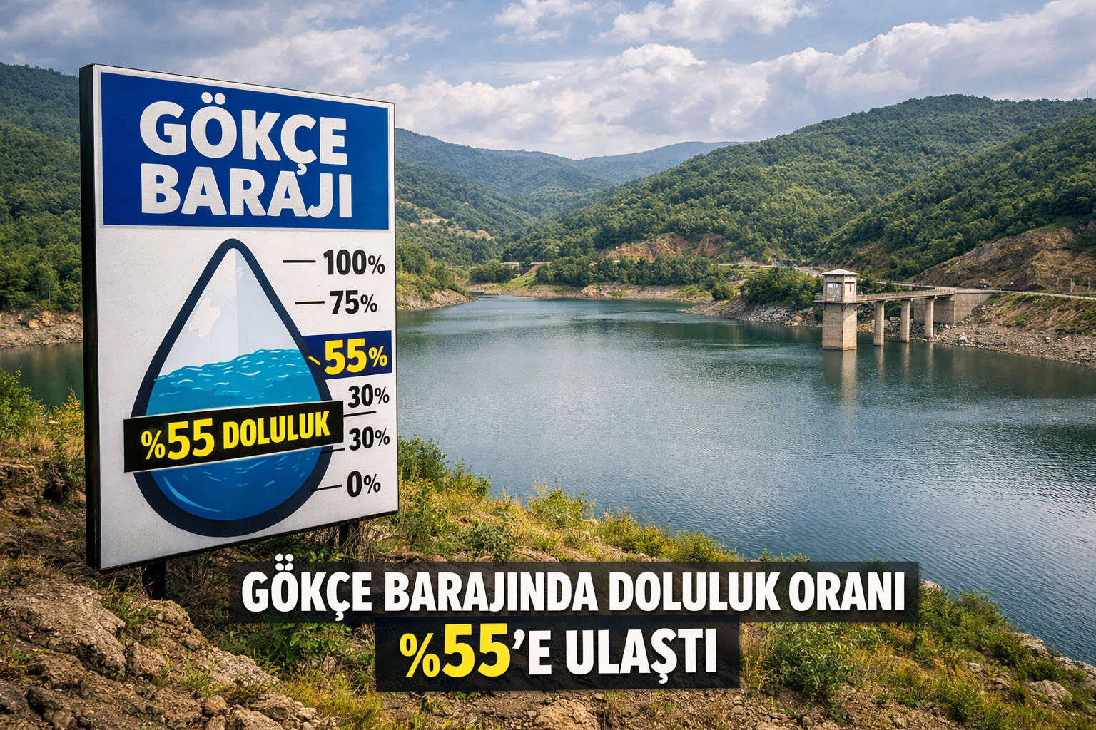 Gökçe Barajı Nefes Aldı: Doluluk ’e Çıktı