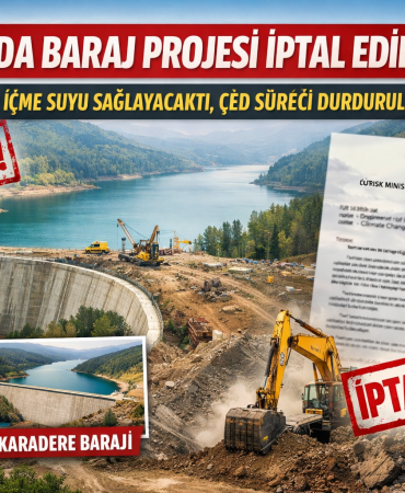 Yalova’da Karadere ve Kınalı Barajları Projesi iptal edildi