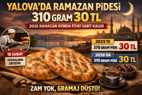 Yalova’da 310 Gram Ramazan Pidesi 30 TL