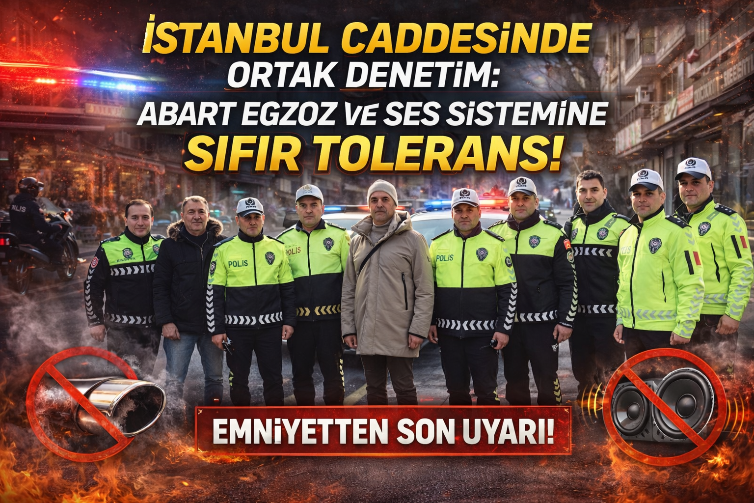 İstanbul Caddesi’nde Trafik Disiplini İçin Ortak Denetim Hamlesi