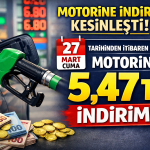 Akaryakıt Fiyatlarında Şok İndirim: Motorin 5,44 TL Ucuzluyor!