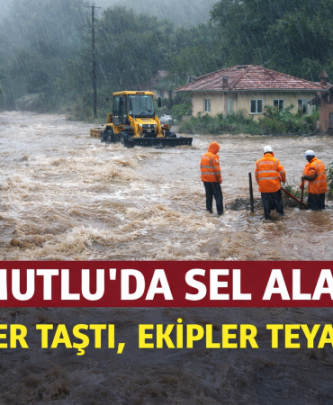 ARMUTLU’DA SEL ALARMI: DERE TAŞMA NOKTASINA GELDİ, EKİPLER TEYAKKUZDA